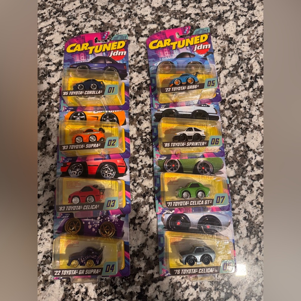 Car Tuned JDM Toyota Complete Set 1–8 Sealed Corolla Supra Celica GR86 GR Supra
